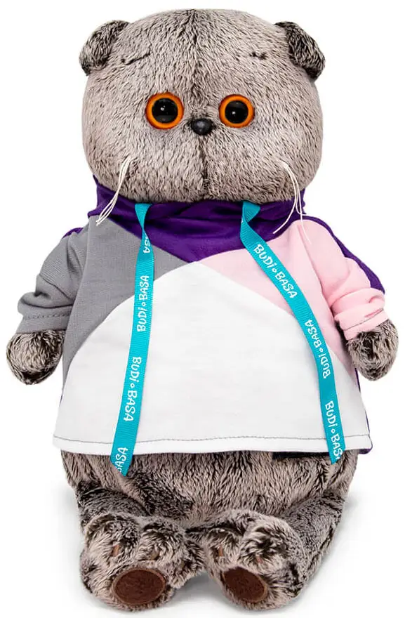 Игрушка мягконабивная Baby Басик в разноцветной толстовке