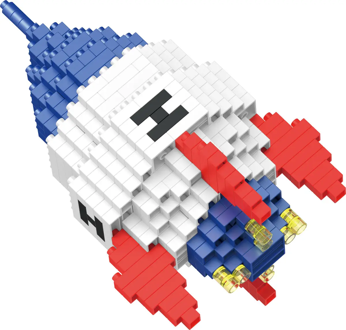 Конструктор пластиковый №07 Ракета Поделкин, 337 элементов