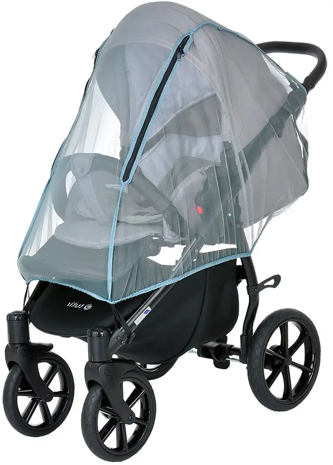 Москитная сетка BamBola универсальная с 4-мя молниями, серая