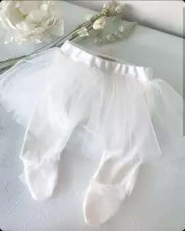 Ползунки с юбочкой Fleole молочный 56 см