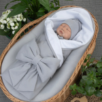 Фотография товара Комплект на выписку 4 предмета "Новый Юный Джентльмен.Плед", новый деним, лето (р. 16 (рост 50-56 см))