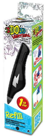 Картридж для 3D ручки Вертикаль, цвет черный
