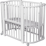 Фотография товара Кровать детская Pituso Asti маятник 5 в 1 белый-бук