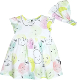 Фотография товара Комплект детский Baby boom платье+повязка, компот 86