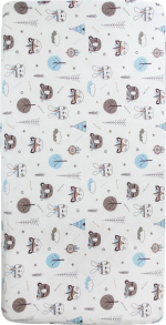 Фотография товара Простыня AmaroBaby на резинке Индейцы бязь 125х75х12 см