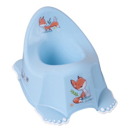 Фотография товара ТЕГА Горшок туалетный со звук.эфф.антискольз. Лесная сказка Голубой