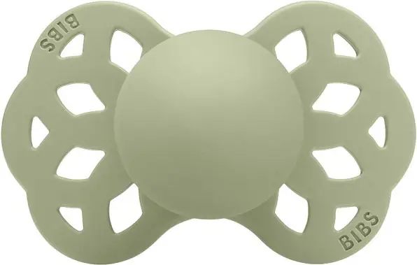 Пустышка силиконовая Bibs Infinity Anatomical Sage, от 0 месяцев