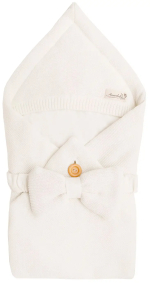 Фотография товара Конверт Amarobaby Pure Love Batic вязаный утепленный на выписку, молочный 85 см