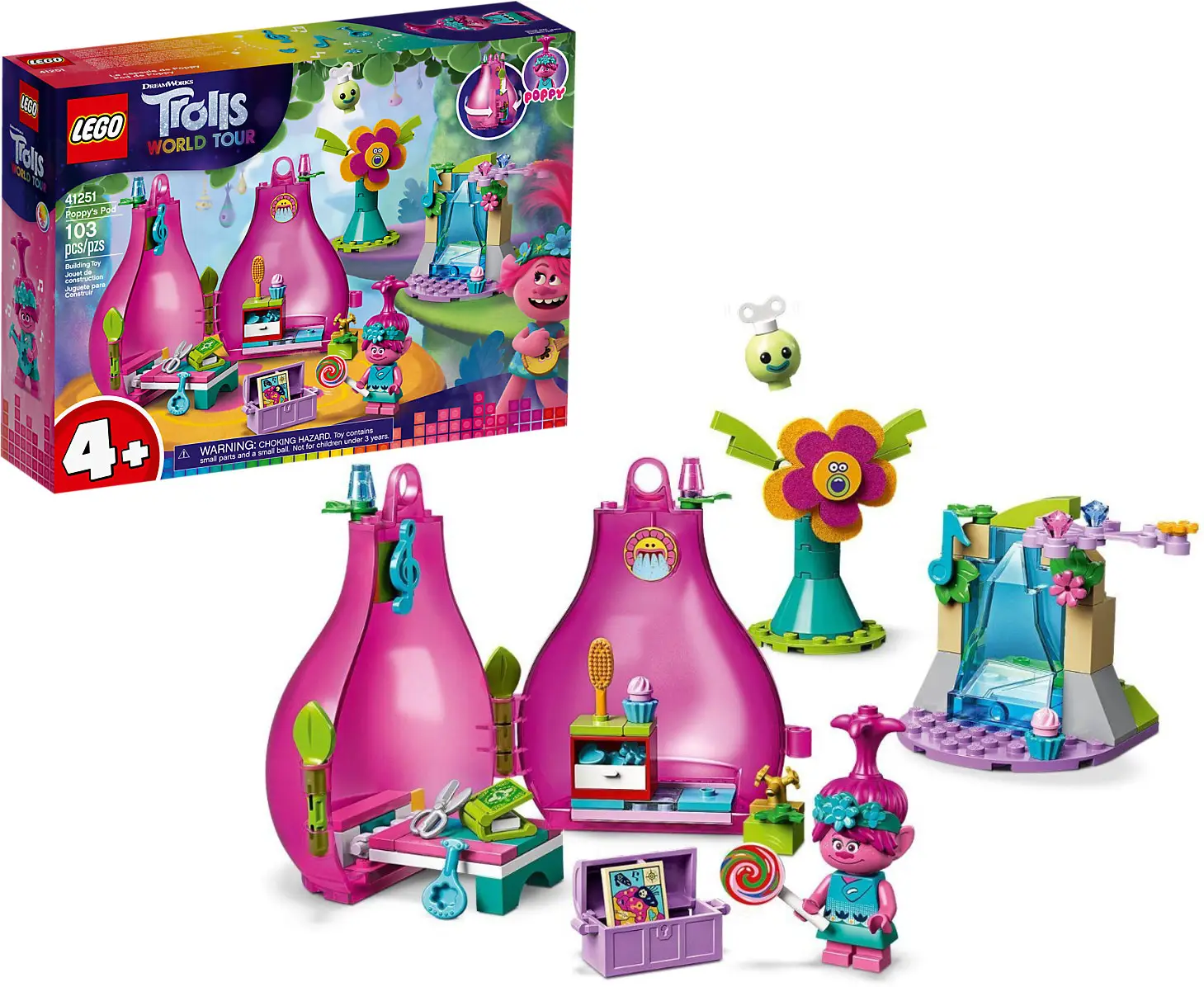 Конструктор Lego Trolls Домик-бутон Розочки 41251