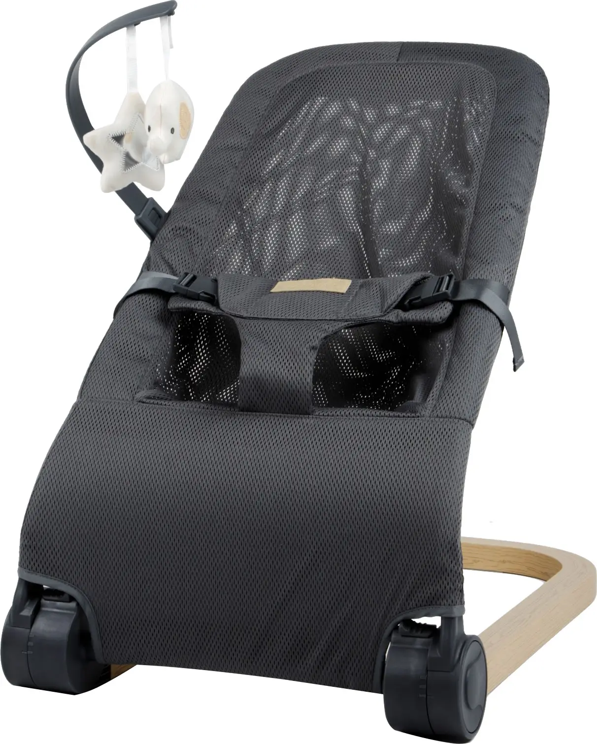 Детский шезлонг Amarobaby, Baby relax, серый