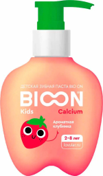 Фотография товара Зубная паста детская Bio On с кальцием, ароматная клубника, 200 гр, Lovular