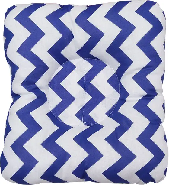 Подушка для кормления и сна AmaroBaby Baby Joy Зигзаг синий