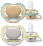 Фотография товара Пустышка Philips Avent Ultta Air бежевая, белая