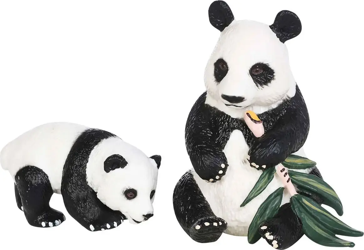 Набор фигурок животных Masai Mara серии Мир диких животных Семья панд, 2 предмета, панда мама и детёныш