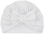 Фотография товара Шапочка-тюрбан Baby Boom р. 46, белый с серебряными точками