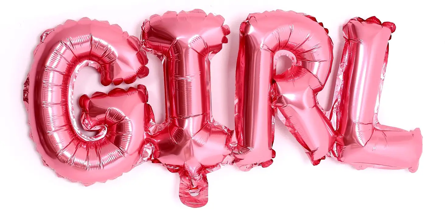 Шар фольгированный Страна Карнавалия Girl  Розовый, 44"