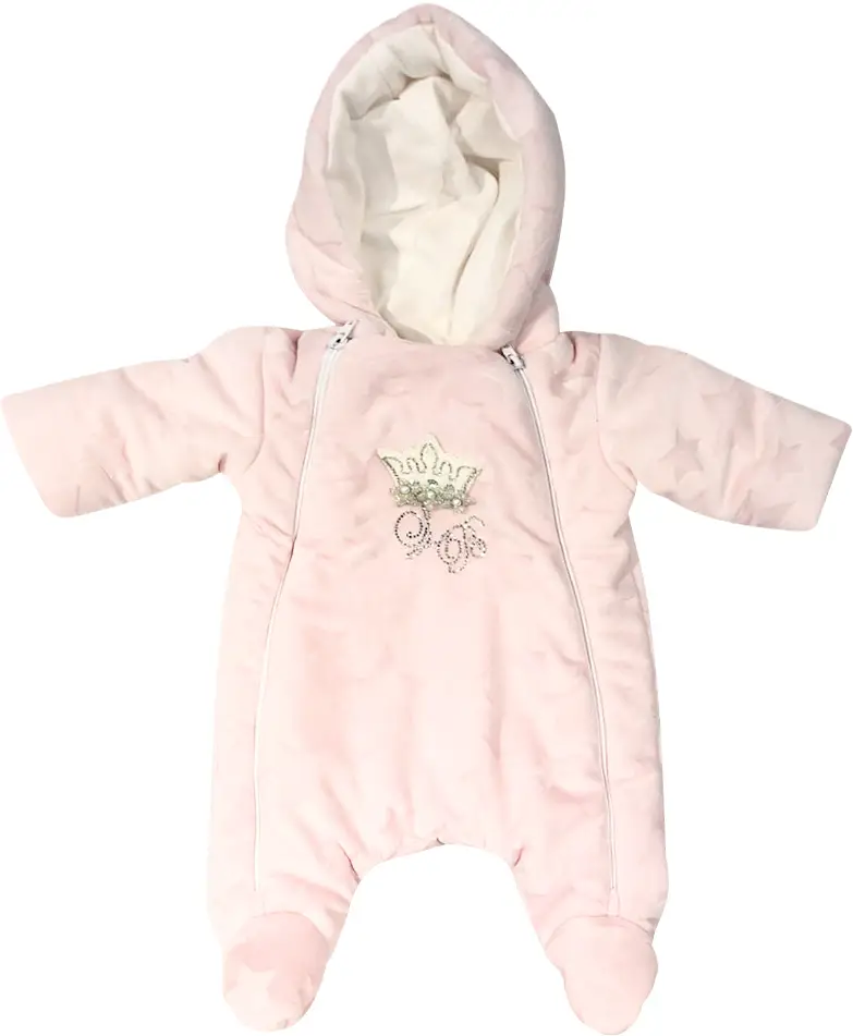 Комбинезон утеплённый Luxury Baby Звёздочка розовый 68