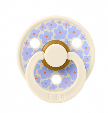 Фотография товара Пустышка латексная BIBS Studio Colour - Jasmine Field - Ivory, 6+ мес.