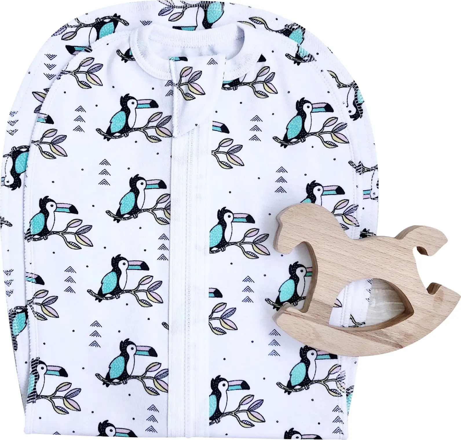 Пелёнка-кокон Mjolk Туканы 6-9 кг