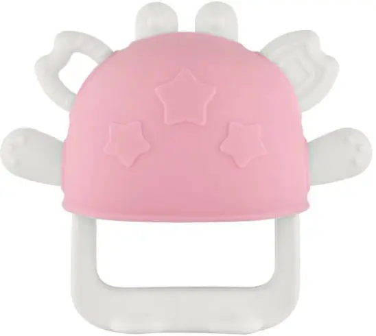 Прорезыватель силиконовый на руку Крабик Roxy Kids, розоый