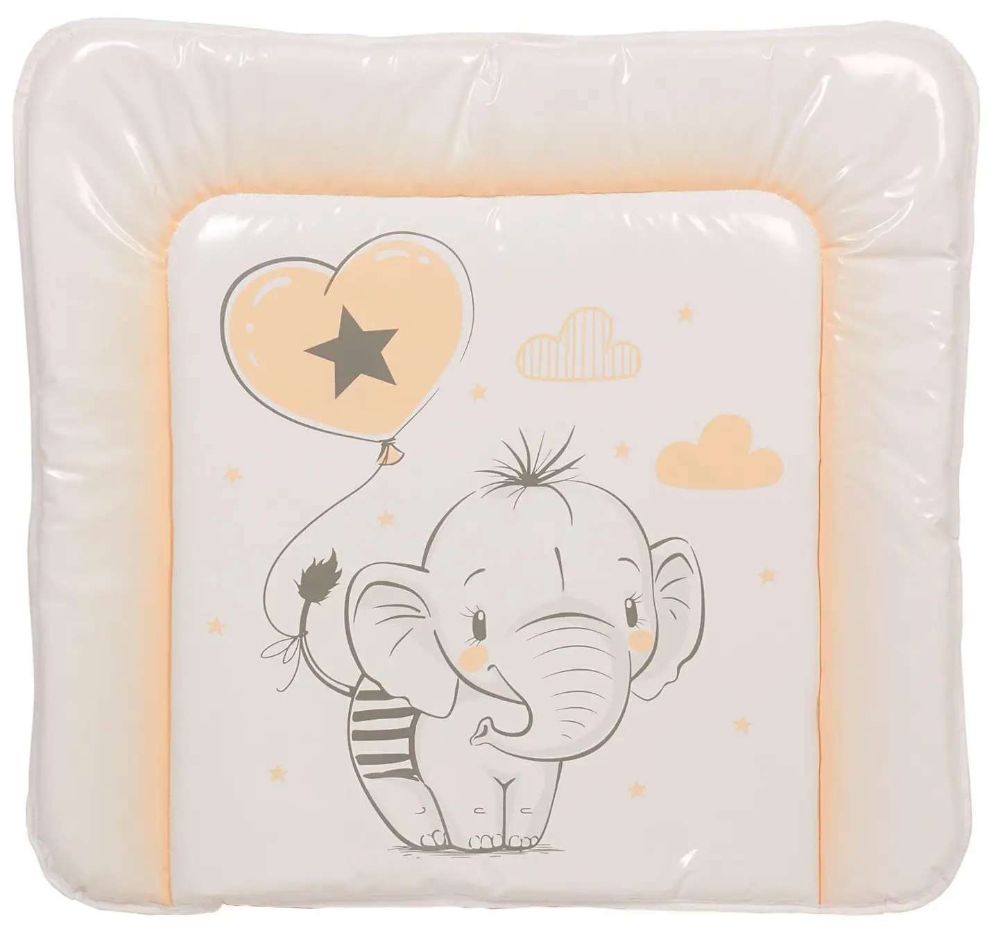 Матрас для пеленания Polini kids Слоник на комод макиато 77х72 см