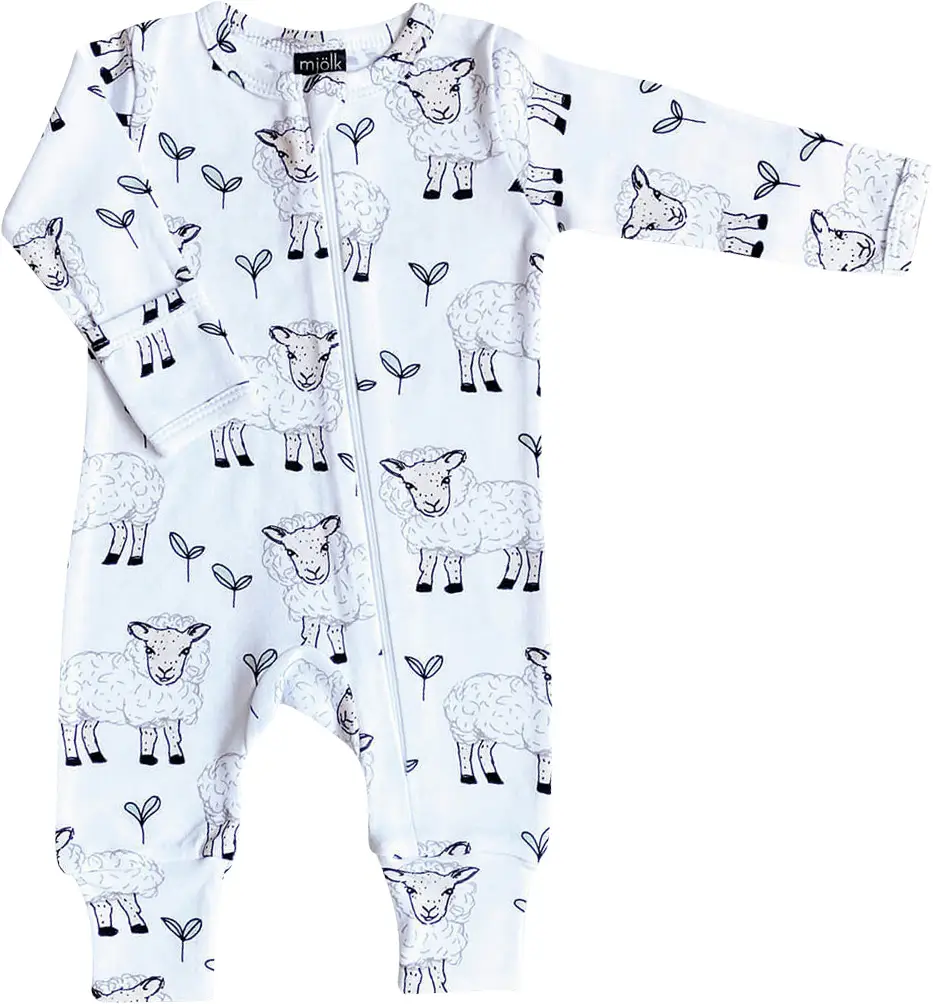 Комбинезон Mjolk Sleep and Play Овечки на манжетах 74