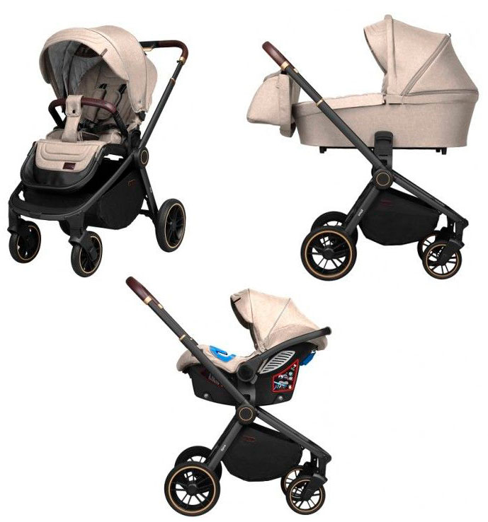Коляска 3 в 1  Carrello  Epica  CRL-8511  Almond Beige 2025