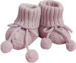 Фотография товара Пинетки Bunnyphant вязаные с помпонами, 0-6 месяцев, в ассортименте