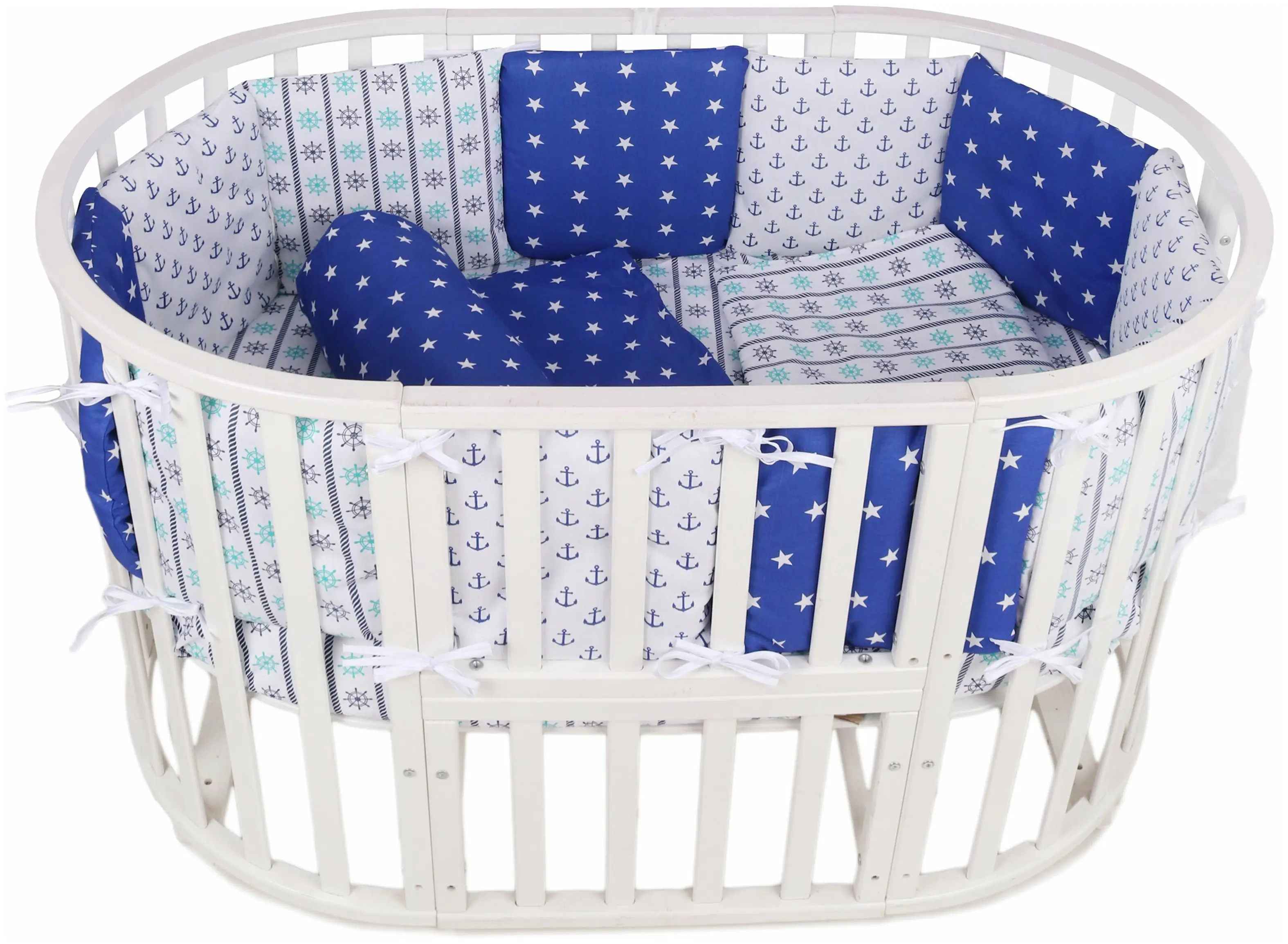 Бортик в кроватку 12 подушек-бортиков AmaroBaby Бриз 