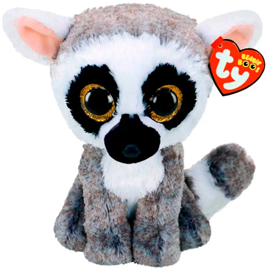 Мягкая игрушка TY Beanie Boo's Лемур Linus 15 см