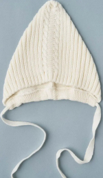Фотография товара Чепчик вязаный "Гномик, Ниточки Клубочки", р. 46 см, цвет кремовый