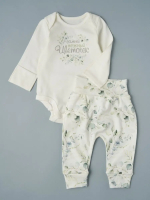 Фотография товара Боди+штанишки Little Star Самый нежный цветочек интерлок, крем 74