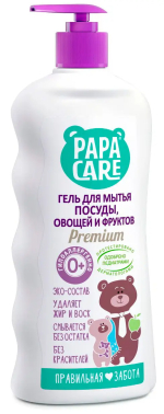 Фотография товара Средство для мытья детской посуды Papa Care 500 мл