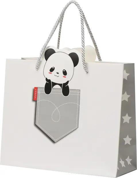 Пакет Маленькая панда, 30х11х24 см, 7435450