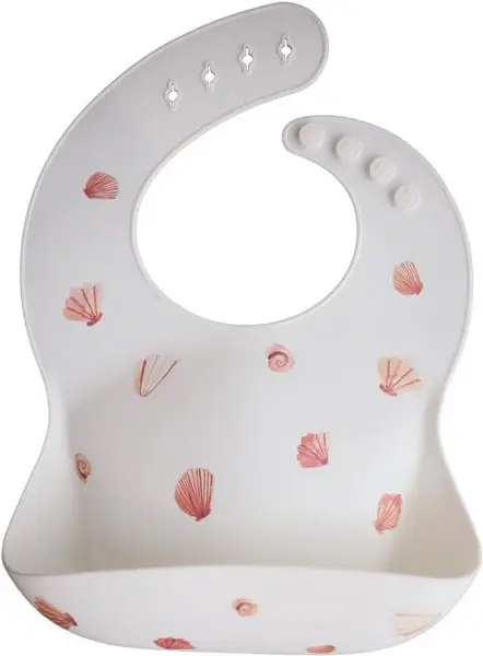 Силиконовый нагрудник Mushie Light Shell