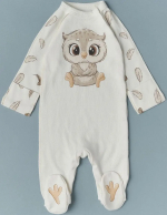 Фотография товара Комбинезон Little Star Совенок интерлок, крем, (62)