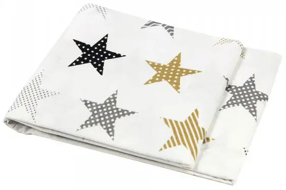 Пододеяльник AmaroBaby на молнии Звёзды пэчворк 147х112 см бязь