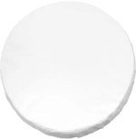 Фотография товара Наматрасник для круглого детского матраса водонепроницаемый с бортом на резинке 75х75х20 см, белый