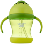 Фотография товара Поильник-непроливайка Roxy-Kids с трубочкой, цвет лайм