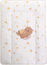 Матрац для пеленания BamBola люкс лама на белом 70х50 см