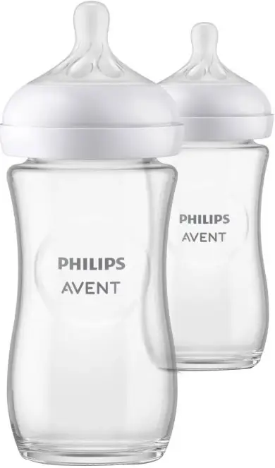 Бутылочка для кормления Natural Response Philips Avent, 240 мл, стекло, арт. SCY933/02 №2