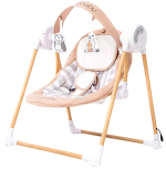 Фотография товара Электронные качели детские AmaroBaby Wooden Swing бежевый