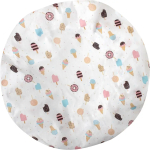 Фотография товара Простыня AmaroBaby на резинке круглая Эскимо бязь 75х75х12 см