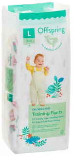 Фотография товара Подгузники-трусики Offspring Совы L 9-14 кг 36 штук