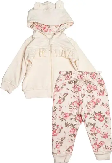 Комплект Little Big Star, размер 52-92, футер, сливки