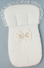 Фотография товара Конверт "Селена" Little Star на 2-х молниях с ортопедической спинкой, крем)