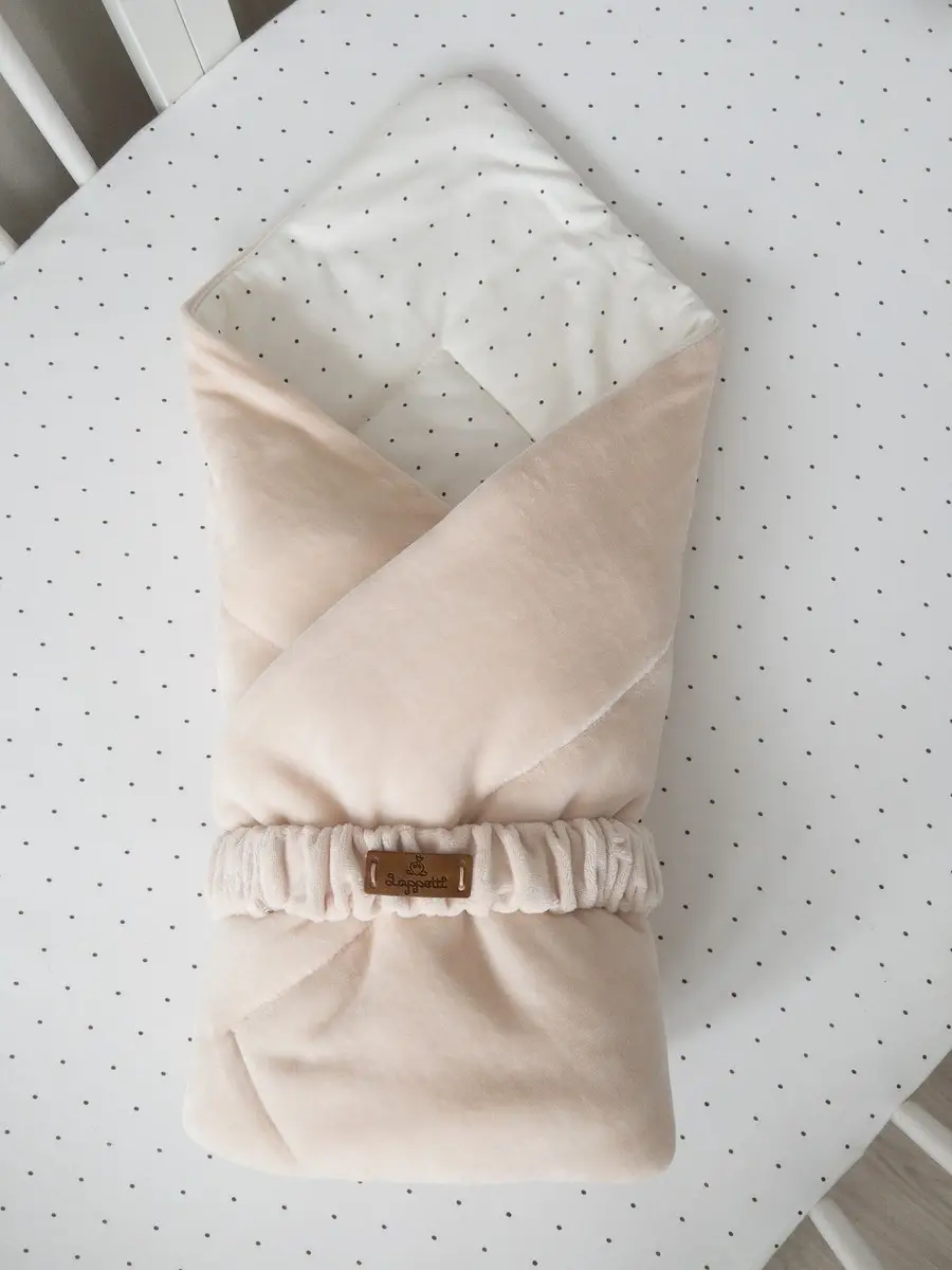 Плед велюровый с поясом Lappetti пудровый