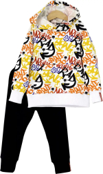 Фотография товара Комплект детский Baby boom, р. 110, джемпер с граффити, брюки чёрные