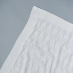 Фотография товара Плед вязаный Little Star Ромбик белый 90х90 см