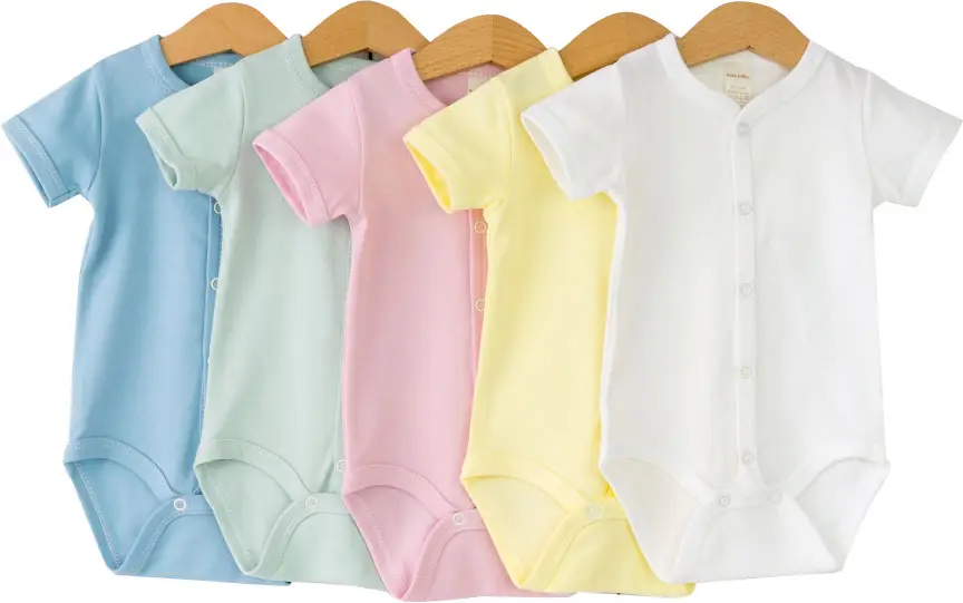 Боди с коротким рукавом, ассорти, однотоннное, светлое, р. 74, Б6/99-И 